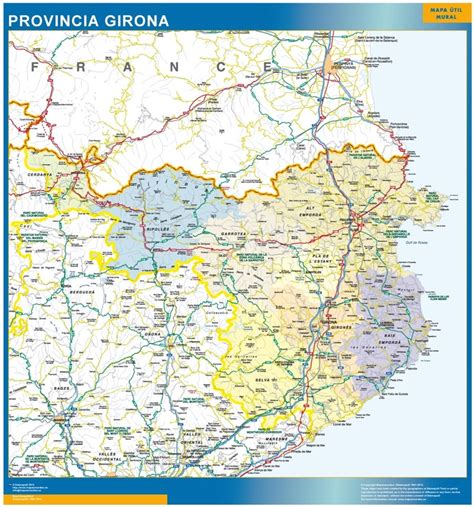 Mapa de Girona y provincia