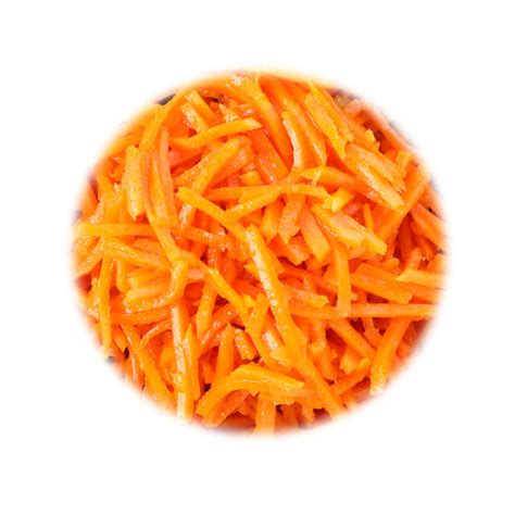 Zanahorias en tiras para salmón vegano