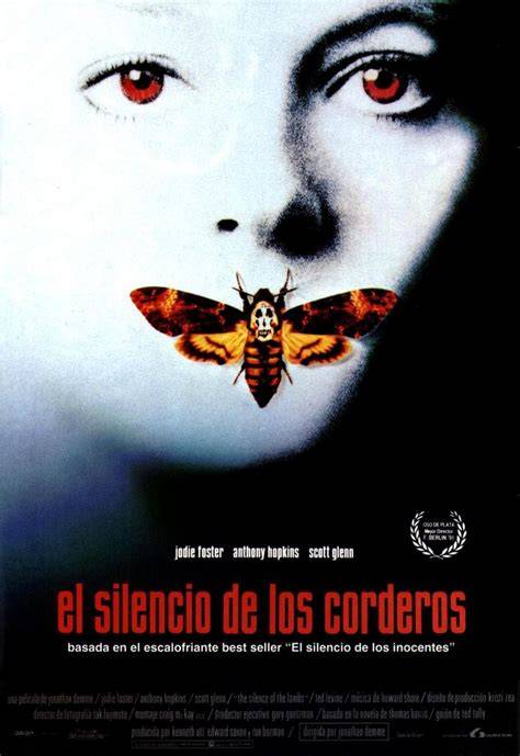 Póster original de la película El silencio de los corderos