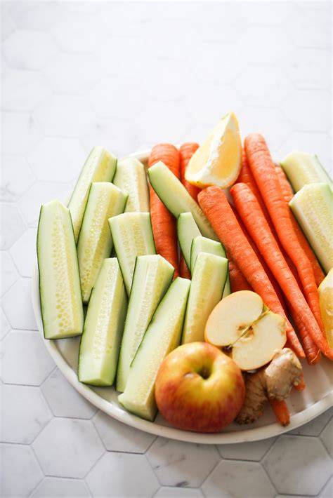 Tabla nutricional del jugo de zanahoria, pepino y manzana