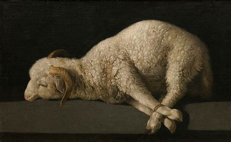 Cuadro del Cordero de Dios de Zurbarán