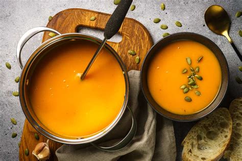Ingredientes para crema de calabaza sin lácteos
