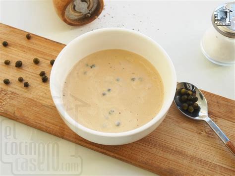Salsa de pimienta verde cremosa