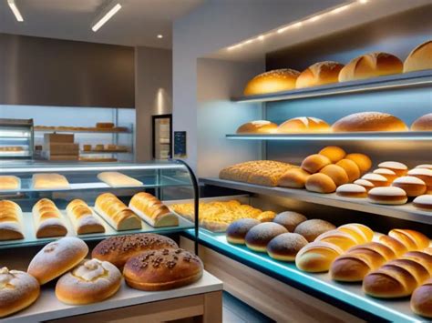 Interior de una panadería sin gluten con variedad de productos