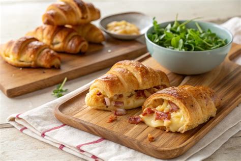 Croissants dorados y listos para rellenar