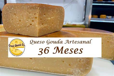 Queso Gouda añejo con cristales de maduración