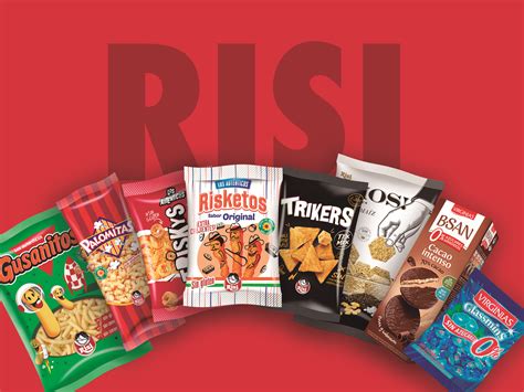 Infografía sobre la variedad de snacks de Risi