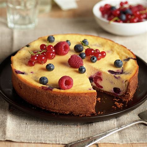 Tarta de queso con diferentes acompañamientos