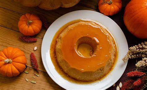 Ingredientes para flan de calabaza