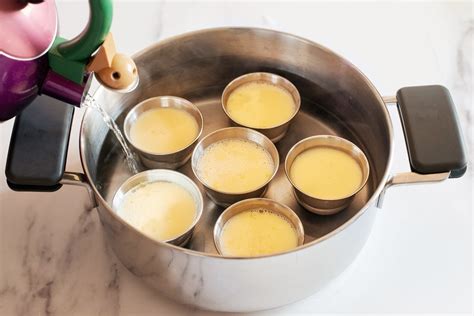 Molde de flan en baño maría