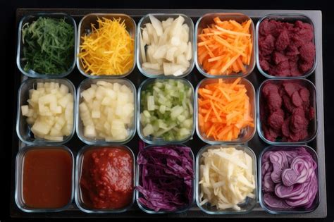Bandeja con una variedad de verduras cortadas y listas para hornear