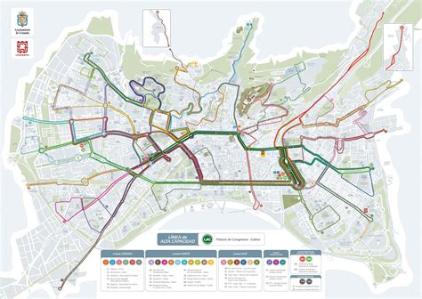 Esquema de las líneas de autobús urbano de Zaragoza