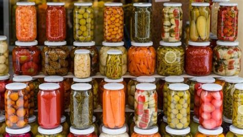 Variedad de conservas vegetales ecológicas
