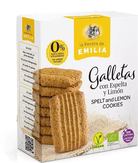 Variedad de galletas de espelta con diferentes ingredientes