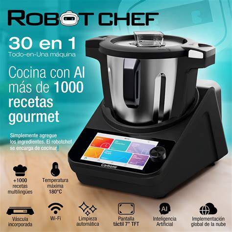 Robot de cocina preparando croquetas