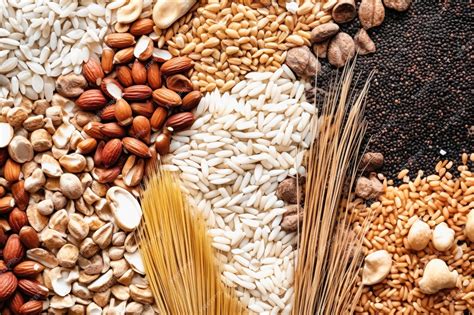 Cereales y legumbres en un bol