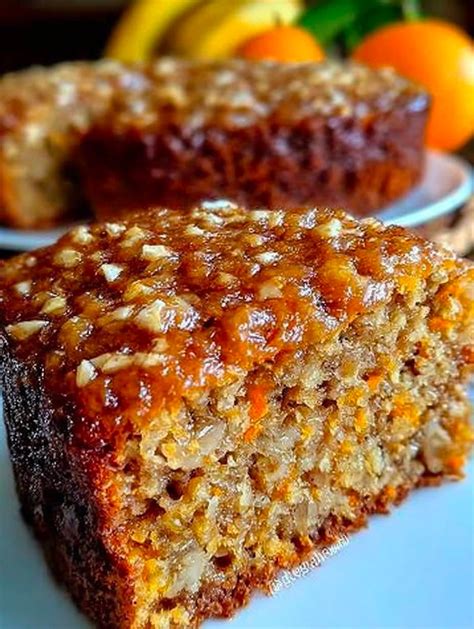 Bizcocho de avena y claras con frutas