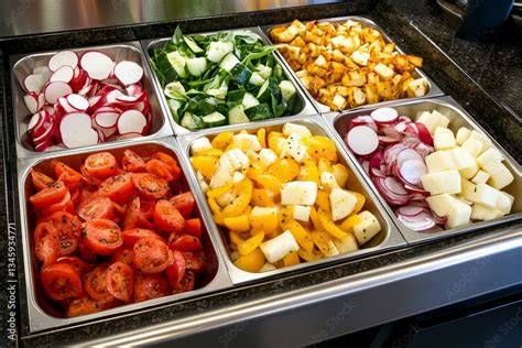 Verduras frescas cortadas para el relleno de crêpes