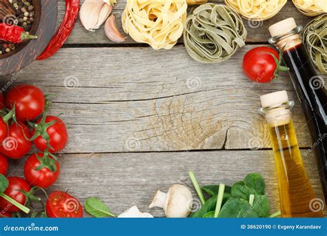 Ingredientes frescos para cocinar