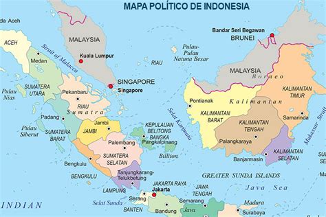 Mapa político de Indonesia