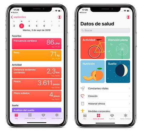 Captura de pantalla de una aplicación de seguimiento de calorías y nutrición.