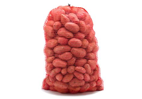 Sacos de malla con frutas y verduras
