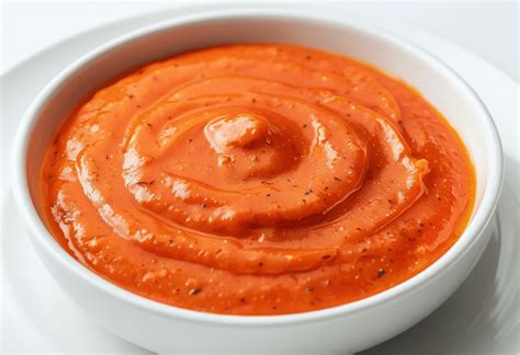 Tazón de gazpacho con textura cremosa y color brillante