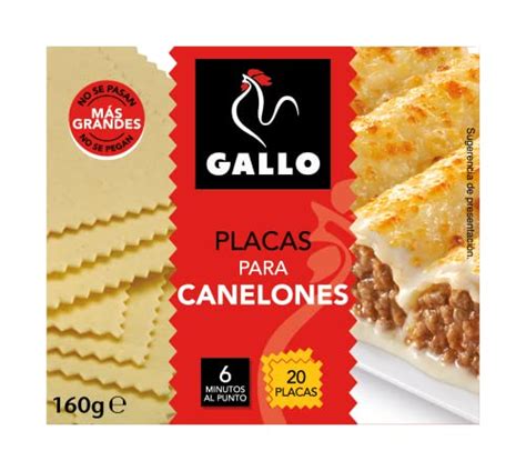 Placas de canelones sin gluten listas para rellenar