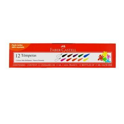 Témperas Faber-Castell en diferentes colores