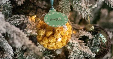 Bolas de Navidad gourmet de palomitas