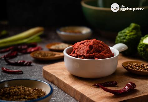 Ingredientes para pasta de curry