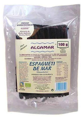 Etiqueta de un producto Algamar Bio
