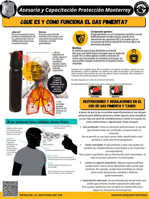 Normativa española sobre el uso de gas pimienta