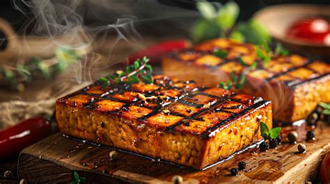 Tofu dorado a la plancha