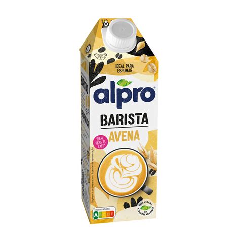 Botella de Alpro Avena Barista con ingredientes
