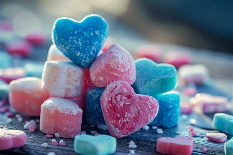 Caramelos con forma de alubia de diferentes colores