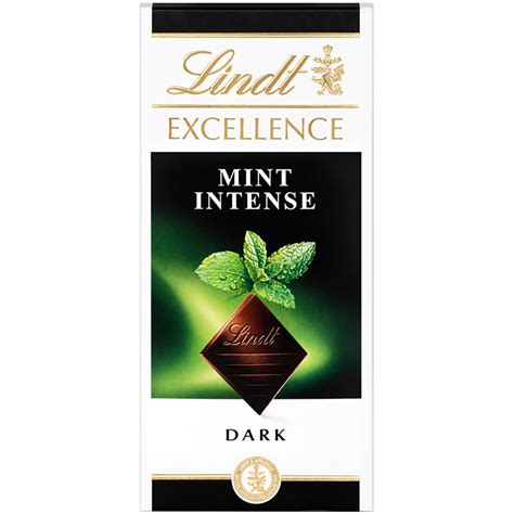 Tableta de chocolate Lindt EXCELLENCE Menta con onzas partidas