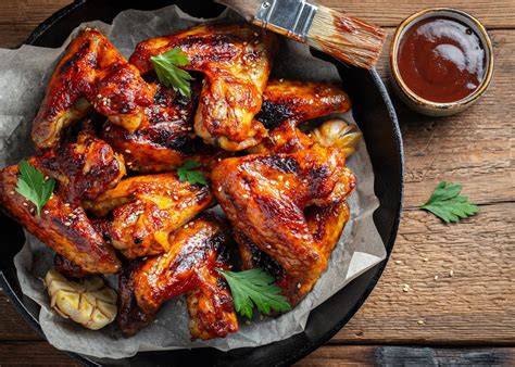 Alitas de pollo marinándose