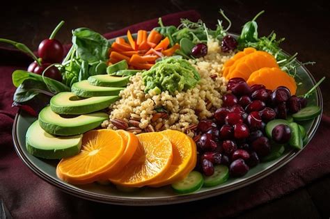 plato de comida colorido con verduras