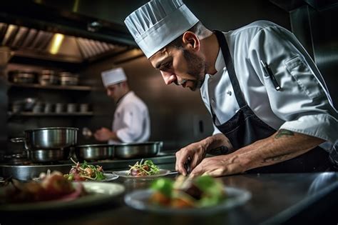 Imagen de un chef trabajando con ingredientes fermentados