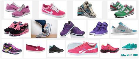 Variedad de zapatillas de mujer en diferentes estilos y colores