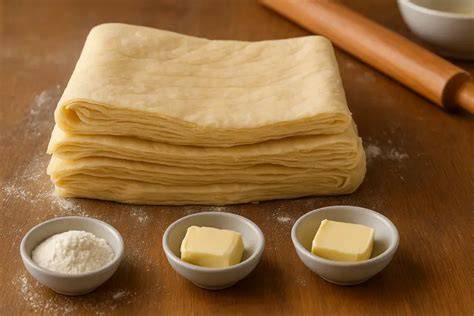Ingredientes para hacer hojaldre casero