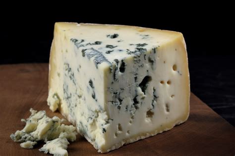 Queso Roquefort en una tabla de madera