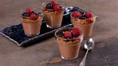 Mousse de chocolate con frutas
