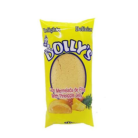 Galletas Dollys de piña y coco en forma de flor