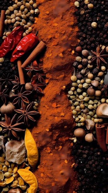 Variedad de especias para chocolate