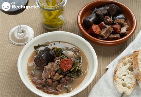 Ingredientes para alubias de Tolosa