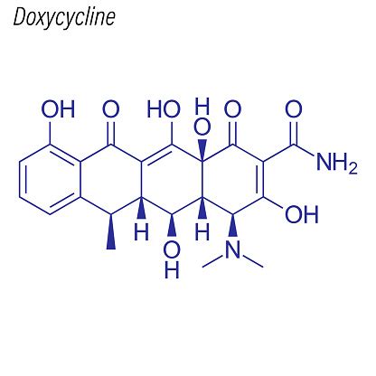 Estructura química de la doxiciclina