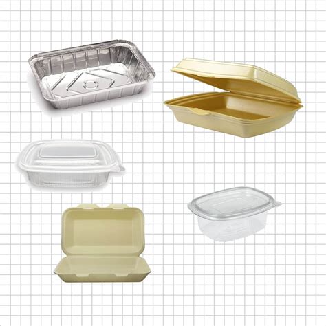 Envases de comida para llevar con etiquetas sin gluten