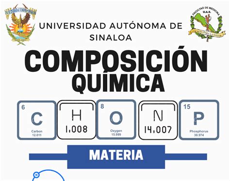 Esquema de la composición química del GMS